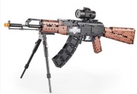 CaDA 738 el. technische Blöcke AK47-Gewehr für Kinder ab 6 Jahren. Schießfunktion + Bewegungsfunktionen