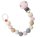 Hess Schnullerkette Nature Rosa Babykette Holz - Made In Germany