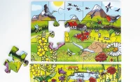 Bodenpuzzle Entdecke Die Blumenwiese