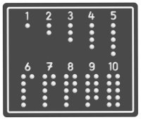 Spielboard "Mathe 1-10"