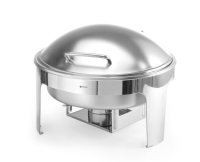 Hendi Chafing Dish ist satiniert mit 6 Liter und Deckel aus Edelstahl