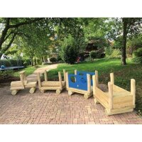 U3-Spielkombi Eisenbahn Holz Spielplatz Spielgerät...